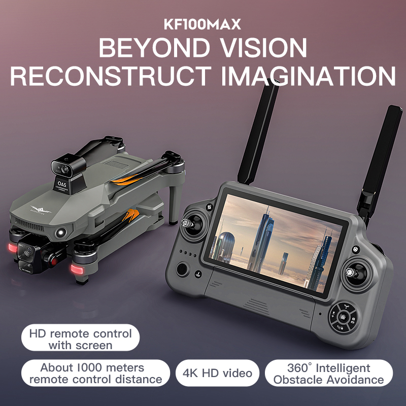 KF100 MAX Drone GPS Kamera 4K  - Rc Helicopter Charger ulasan dan harga