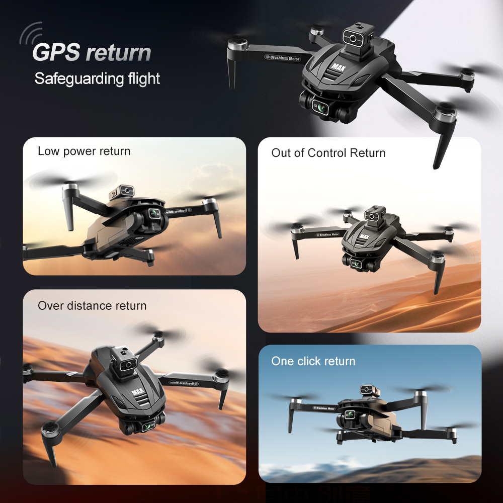 V168 PRO Max GPS Drone 8K Prof - Rc Helicopter Electric ulasan dan harga