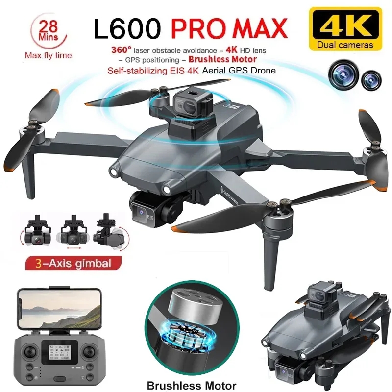 L600 PRO MAX Drone GPS profesi - Rc Helicopter Electric ulasan dan harga