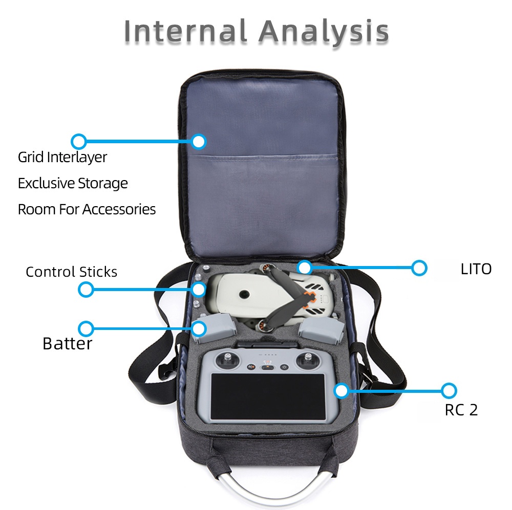 Tas Pelindung untuk DJI Lito X - Rc Helicopter Bag ulasan dan harga