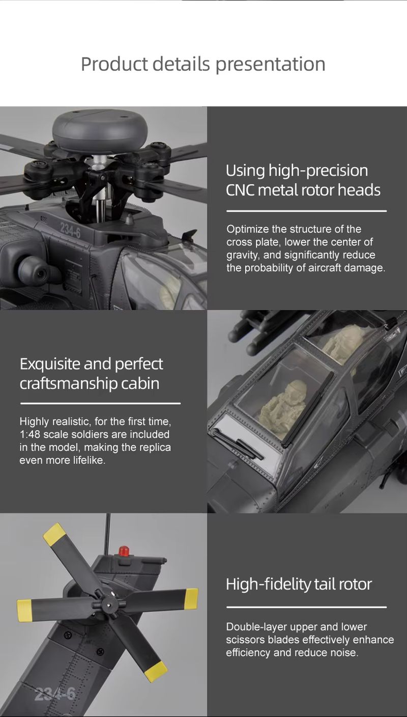 Baru Tersedia RC Era Ah-64d Ap - Rc Helicopter Single Rotor ulasan dan harga